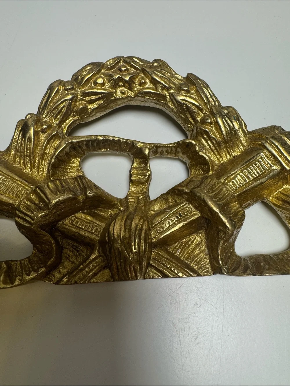 Vtg. Solid Brass Furniture, Hollywood Regency, Wall Swak